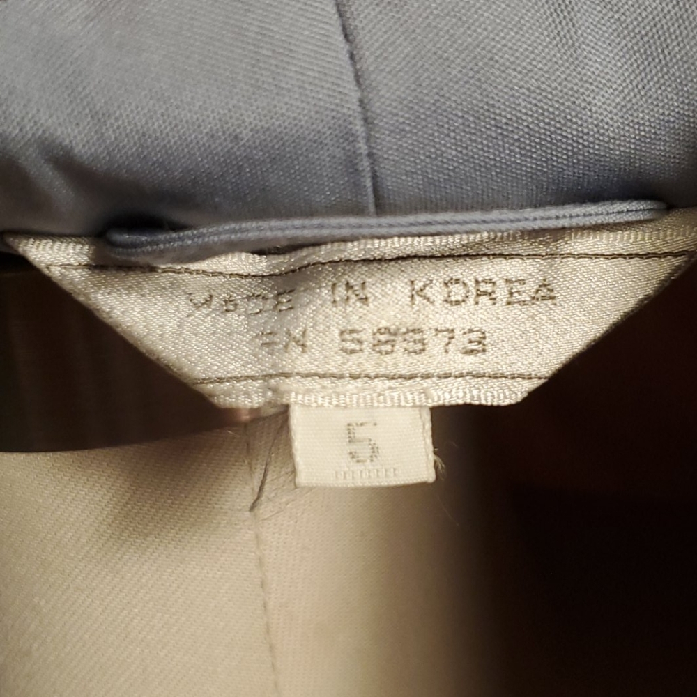 Vintage Khaki and Dusty Blue Trenchcoat - Picture 10 of 10